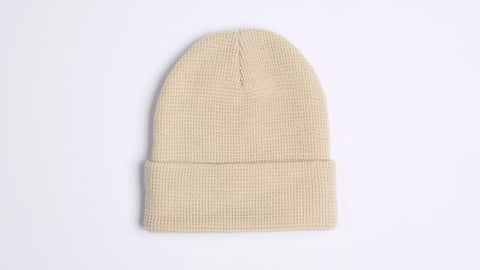 Flag Graphic Waffle Fold Beanie